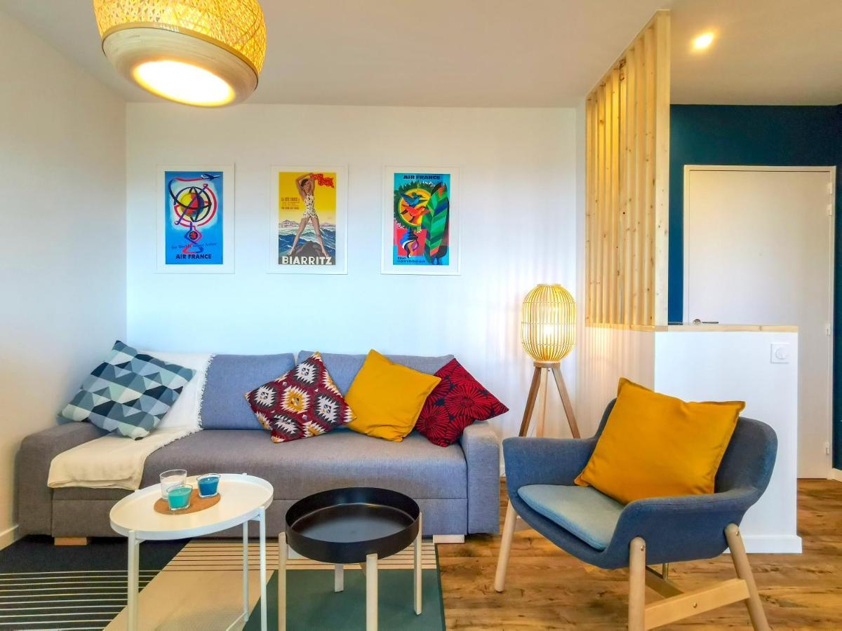 Ilunabarra - Appartement Calme, Vue Mer, Parking - Wifi Сибур Екстериор снимка