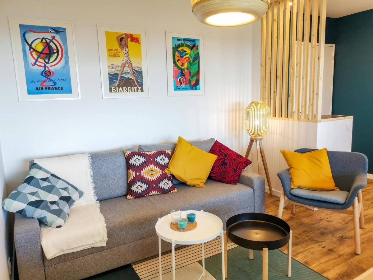Ilunabarra - Appartement Calme, Vue Mer, Parking - Wifi Сибур Екстериор снимка